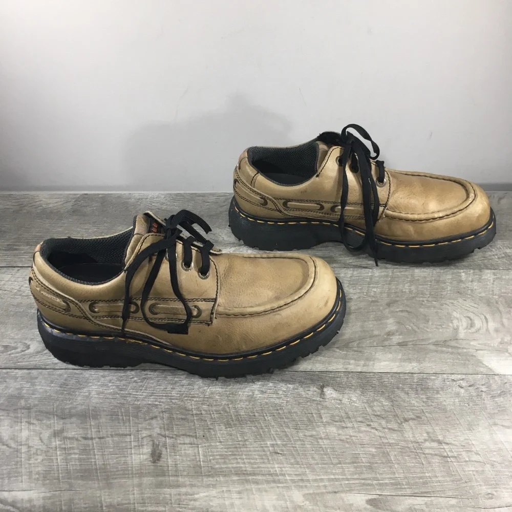 Dr Martens 9523 Lowell Creepers Leather Men Moc Toe Shoes Made in England Sz 11